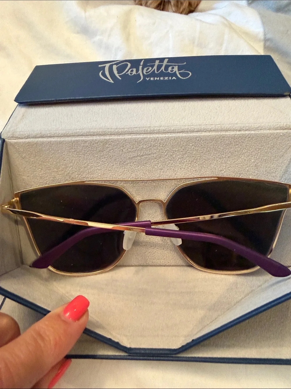 J Pajetta Venezia  mirror sunglasses with case Pristine Condition